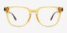 Jo Clear Brown AcétateMontures de lunettes de vue d'EyeBuyDirect, Vue de Face