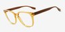 Jo Clear Brown AcétateMontures de lunettes de vue d'EyeBuyDirect, Vue d'Angle
