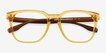 Jo Clear Brown AcetateEyeglass Frames from EyeBuyDirect, Closed View