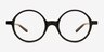 Magic Noir PlastiqueMontures de lunettes de vue d'EyeBuyDirect, Vue de Face