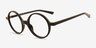 Magic Noir PlastiqueMontures de lunettes de vue d'EyeBuyDirect, Vue d'Angle