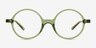 Magic Clear Green PlastiqueMontures de lunettes de vue d'EyeBuyDirect, Vue de Face