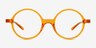 Magic Clear Orange PlastiqueMontures de lunettes de vue d'EyeBuyDirect, Vue de Face