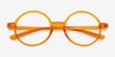 Magic Clear Orange PlasticEyeglass Frames from EyeBuyDirect, Closed View