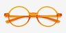 Magic Clear Orange PlastiqueMontures de lunettes de vue d'EyeBuyDirect, Vue Rapprochée