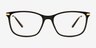 Marty Noir MétalMontures de lunettes de vue d'EyeBuyDirect, Vue de Face