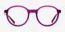 Nova Clear Purple AcétateMontures de lunettes de vue d'EyeBuyDirect, Vue de Face