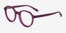 Nova Clear Purple AcétateMontures de lunettes de vue d'EyeBuyDirect, Vue d'Angle