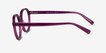Nova Clear Purple AcetateEyeglass Frames from EyeBuyDirect, Side View