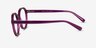 Nova Clear Purple AcétateMontures de lunettes de vue d'EyeBuyDirect, Vue de Côté