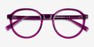 Nova Clear Purple AcetateEyeglass Frames from EyeBuyDirect, Closed View