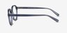 Nova Clear Blue AcétateMontures de lunettes de vue d'EyeBuyDirect, Vue de Côté