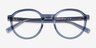 Nova Clear Blue AcétateMontures de lunettes de vue d'EyeBuyDirect, Vue Rapprochée