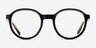 Nova Noir AcétateMontures de lunettes de vue d'EyeBuyDirect, Vue de Face