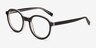 Nova Noir AcétateMontures de lunettes de vue d'EyeBuyDirect, Vue d'Angle