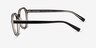 Nova Noir AcétateMontures de lunettes de vue d'EyeBuyDirect, Vue de Côté