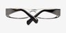 Eve Black & White AcétateMontures de lunettes de vue d'EyeBuyDirect, Vue Rapprochée