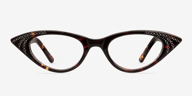 Rock! Deborah Tortoise AcetateEyeglass Frames from EyeBuyDirect, Front View