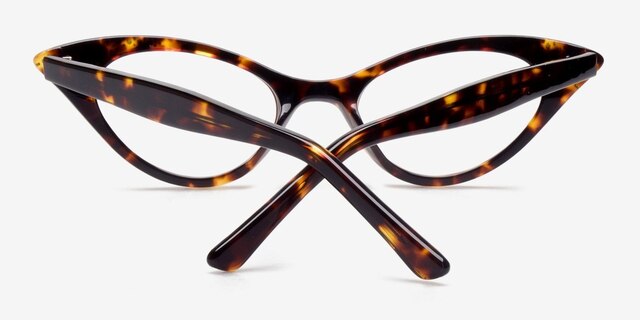 Rock! Deborah Tortoise AcetateEyeglass Frames from EyeBuyDirect, Closed View