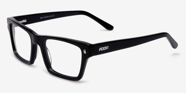 ROCK! Mike Black AcetateEyeglass Frames from EyeBuyDirect, Angle View