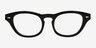 ROCK! Clark Noir AcétateMontures de lunettes de vue d'EyeBuyDirect, Vue de Face
