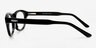 ROCK! Clark Noir AcétateMontures de lunettes de vue d'EyeBuyDirect, Vue de Côté