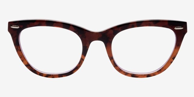 Ellie Purple & Tortoise AcetateEyeglass Frames from EyeBuyDirect, Front View