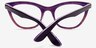 Ellie Purple & Tortoise AcetateEyeglass Frames from EyeBuyDirect, Closed View