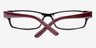 Pittsburgh Black & Purple AcetateEyeglass Frames from EyeBuyDirect, Closed View