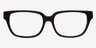 Digora Black AcetateEyeglass Frames from EyeBuyDirect, Front View