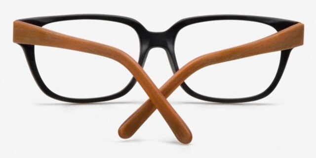 Digora Black AcetateEyeglass Frames from EyeBuyDirect, Closed View
