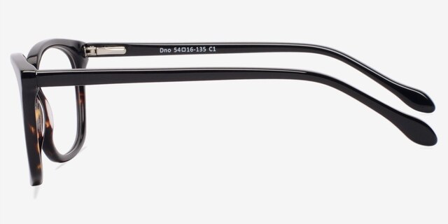 Dno Black & Tortoise AcetateEyeglass Frames from EyeBuyDirect, Side View