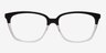 Dno Black & Clear AcetateEyeglass Frames from EyeBuyDirect, Front View