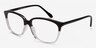 Dno Black & Clear AcetateEyeglass Frames from EyeBuyDirect, Angle View