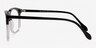 Dno Black & Clear AcetateEyeglass Frames from EyeBuyDirect, Side View
