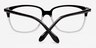 Dno Black & Clear AcetateEyeglass Frames from EyeBuyDirect, Closed View