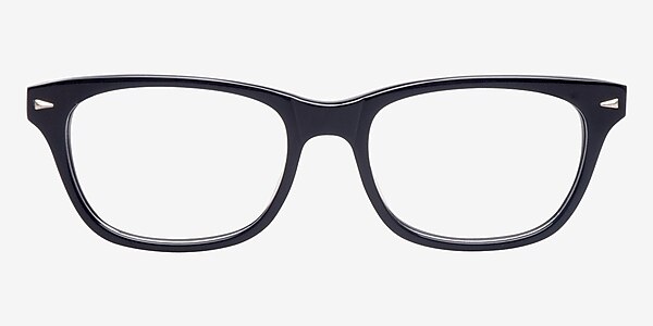 Retro09 Noir Acétate Montures de lunettes de vue
