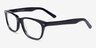 Retro09 Black AcetateEyeglass Frames from EyeBuyDirect, Angle View