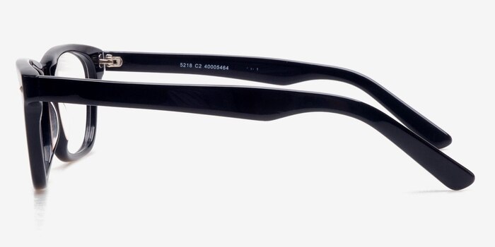 Retro09 Noir Acétate Montures de lunettes de vue d'EyeBuyDirect