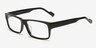 Ertil Black AcetateEyeglass Frames from EyeBuyDirect, Angle View