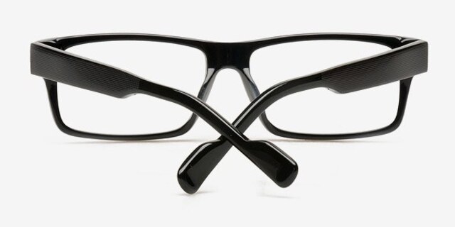 Ertil Black AcetateEyeglass Frames from EyeBuyDirect, Closed View