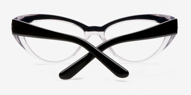 Gryazi Black & Clear AcetateEyeglass Frames from EyeBuyDirect, Closed View