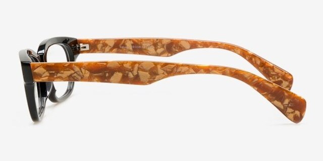 Kaluga Black & Tortoise AcetateEyeglass Frames from EyeBuyDirect, Side View