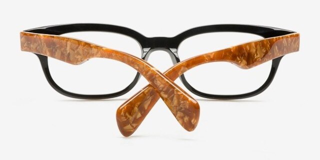 Kaluga Black & Tortoise AcetateEyeglass Frames from EyeBuyDirect, Closed View