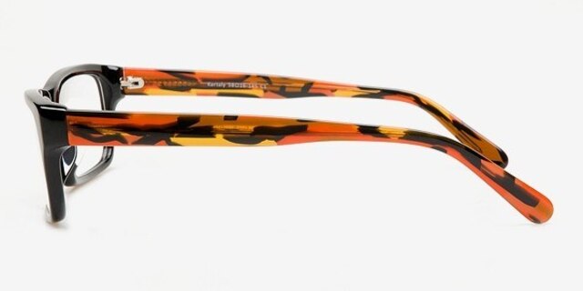 Kartaly Black & Tortoise AcetateEyeglass Frames from EyeBuyDirect, Side View