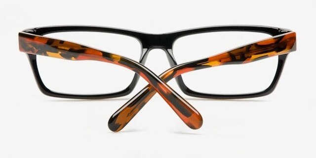 Kartaly Black & Tortoise AcetateEyeglass Frames from EyeBuyDirect, Closed View