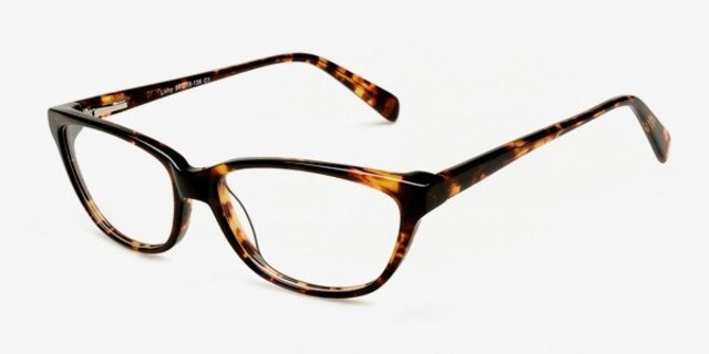 Livny Tortoise AcetateEyeglass Frames from EyeBuyDirect, Angle View