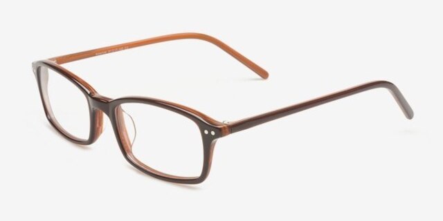 Kotelniki Brown AcetateEyeglass Frames from EyeBuyDirect, Angle View