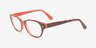 Brampton Red AcetateEyeglass Frames from EyeBuyDirect, Angle View