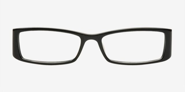 ML802 Black AcetateEyeglass Frames from EyeBuyDirect, Front View